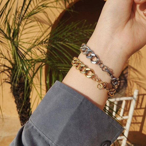 THICK CHAIN BRACELET