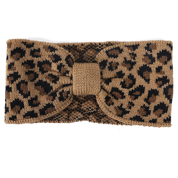 LEOPARD PRINT WINTER HEADBAND