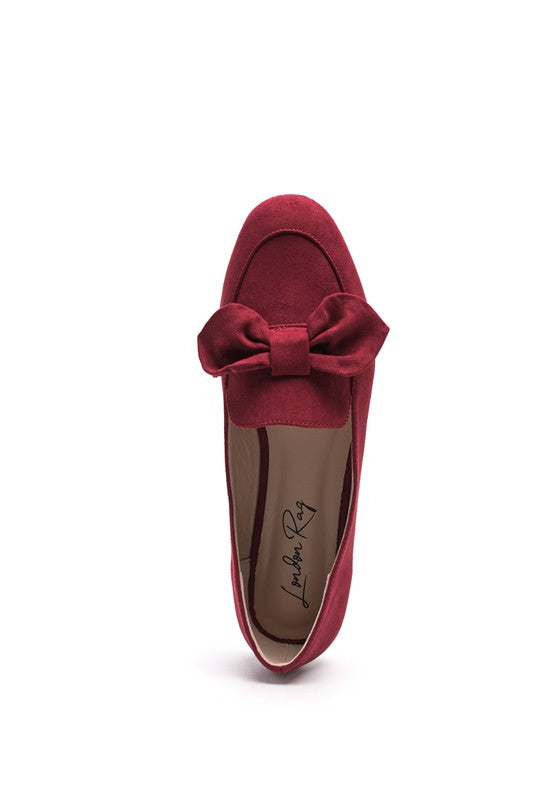 REMEE Front Bow Loafers