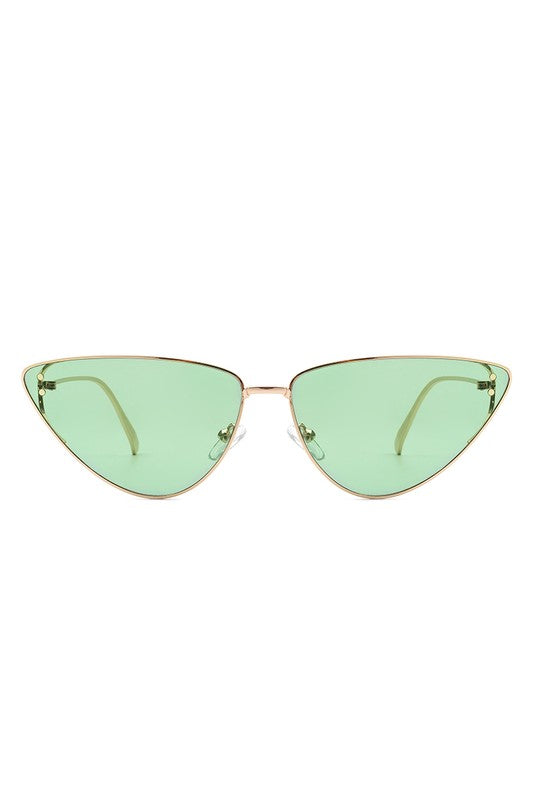 Retro Tinted Flat Lens Fashion Cat Eye Sunglasses