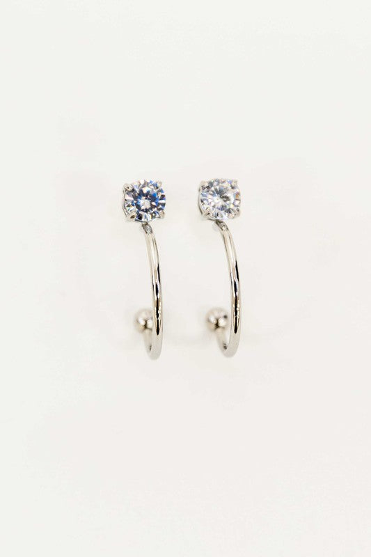 Classic Stone Stud Earrings