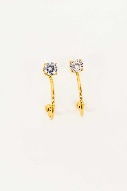 Classic Stone Stud Earrings