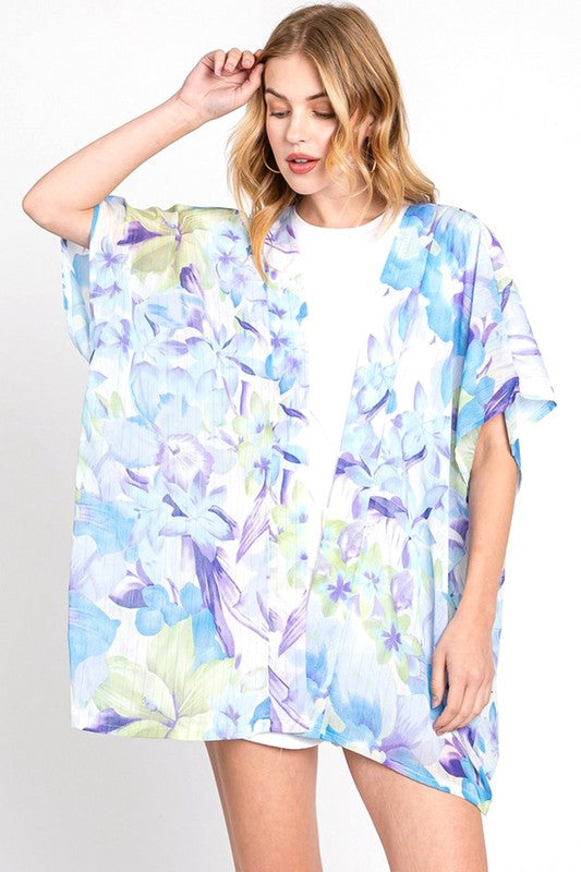 Floral Light Weight Kimono Cover UP