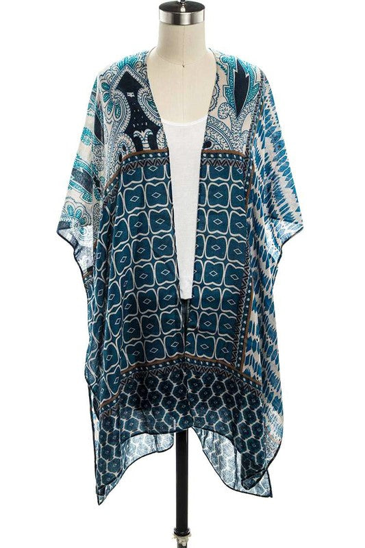 Tribal Printed Kimono Cardigan