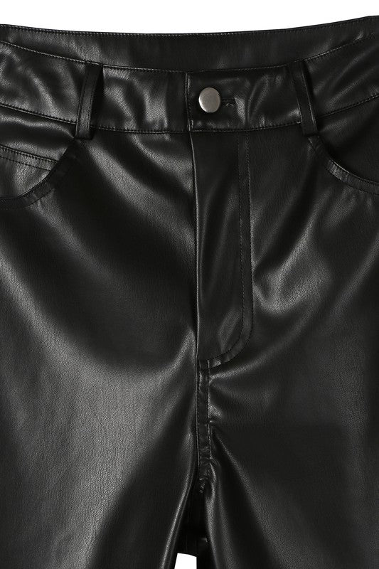 Vegan leather pants