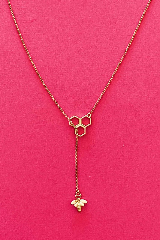 Bee With Me Necklace, Gold