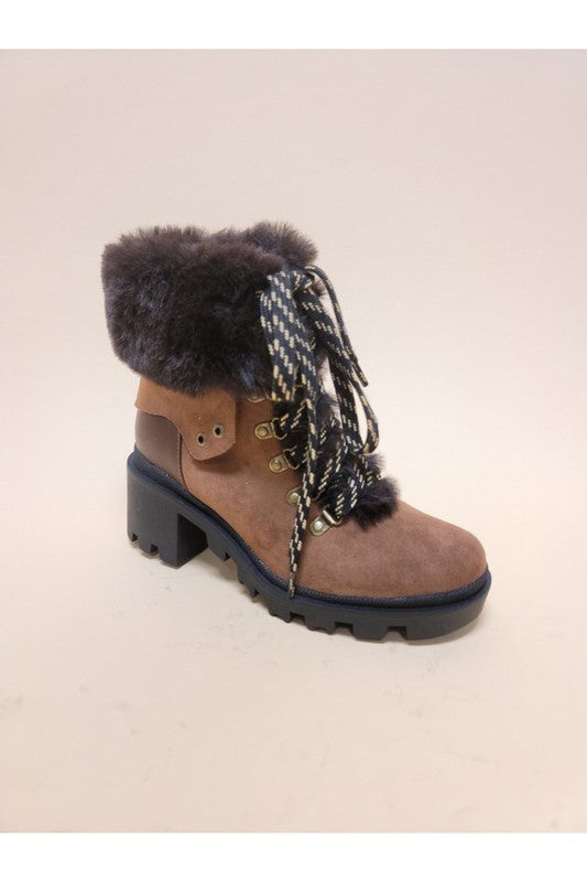 VINI-FUR COMBAT BOOTIES